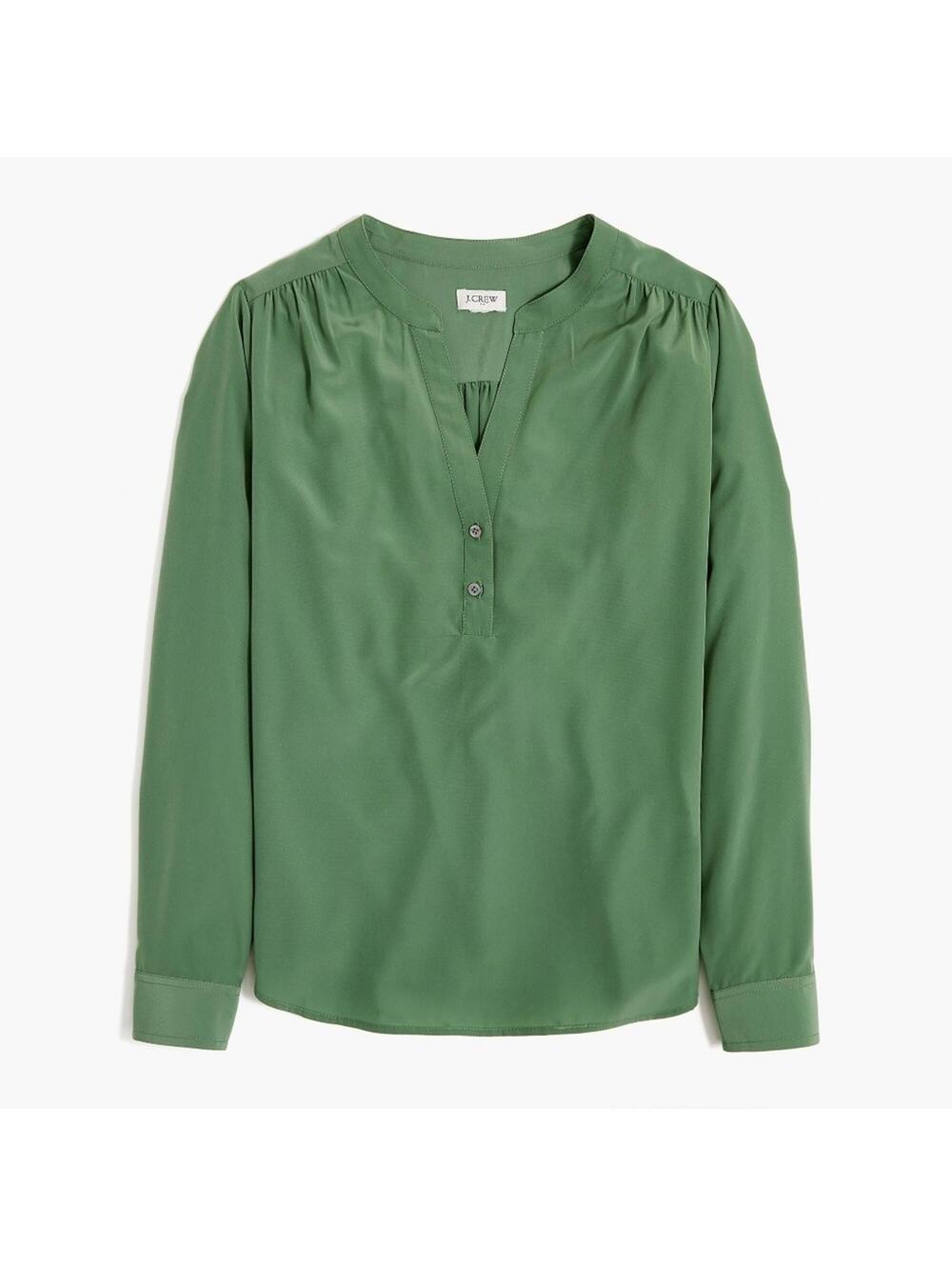 J Crew Popover Placket Blouse